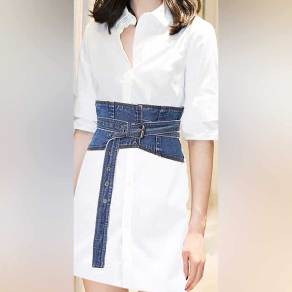 Zara Denim Corset/Belt